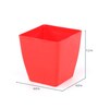 Red Plastic Planter