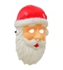 Red Plastic Santa Claus Mask