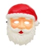 Red Plastic Santa Claus Mask