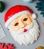 Red Plastic Santa Claus Mask