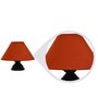 Red Poly Cotton Table Lamp