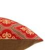 Red Traditional Polycanvas 20 x 20 Inch Cushion Cover