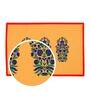 Ava (12x18) Red & Blue Poly Cotton (Set of 6) Table Linen Set
