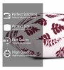 Red Polycotton Floral 24x24 inches Cushion Covers (Pack of 2)