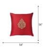 Red Polyester  Traditional 16x16 inches Cushion Covers (1pc)