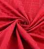 Red Polyester Solid 9 Ft Semisheer Eyelet 2 Door Curtains