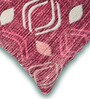 Red Polyester Abstract 16x16 inches Cushion Covers Set of 3