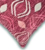 Red Polyester Abstract 18x18 inches Cushion Covers Set of 3
