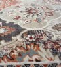 Red Persian Polyester 5 ft x 7 ft Machine Made Carpet