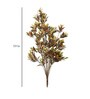 Red Polyester Artificial Croton Flower Without Pot