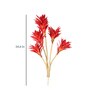 Red Polyester Artificial Draceana Plant Without Pot