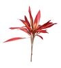 Red Polyester Artificial Draceana Plant Without Pot