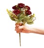 Red Polyester Artificial Flower