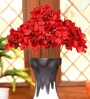 Red Polyester Hydrangea Artificial Flowers