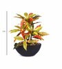 Red Polyester Artificial Plant With pot