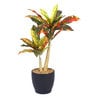 Red Polyester Artificial Plant With pot