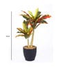 Red Polyester Artificial Plant With pot