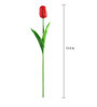Red Polyester Artificial Tulip Flower, Set of 5 Without Pot