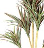 Polyester Red Yucca Without Pot Artificial Plants