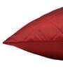 Red Textured Polyester Blend 16 x 16 Inches Cushion Cover