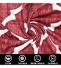 Red Printed Polyester Blend 16x20 Inches Chair Covers (Set of 6)