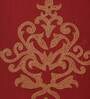 Red Traditional Polyester Blend 16 x 16 Inches Cushion Cover