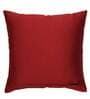 Red Traditional Polyester Blend 16 x 16 Inches Cushion Cover