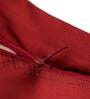 Red Traditional Polyester Blend 16 x 16 Inches Cushion Cover