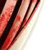 Red Polyester Floral 5 Ft Blackout Eyelet 2 Window Curtains