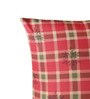 Red Polyester Geometric 16x16 inches Cushion Cover 