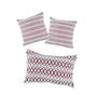 Red Polyester Laser Cut 40x40 inches Cushion Covers Set of 3