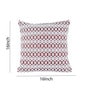 Red Polyester Laser Cut 40x40 inches Cushion Covers Set of 3