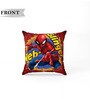 Red Polyester Marvel 16x16 inches Reversible Kids Cushion (1 Pc)