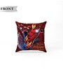Red Polyester Marvel 16x16 inches Reversible Kids Cushion (1 Pc)