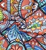 Multicolor Abstract Polyester 9 Ft Semisheer Eyelet Door Curtains (Set of 2)