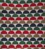 Red Geometric Polyester 16 x 16 Inches Cushion Covers (Set of 5)