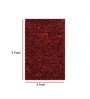 Red Solid Polyester 3 ft x 5 ft Shaggy Carpet