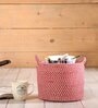 Red Polypropylene 52 Ltr (3Pcs) Storage Basket