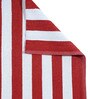Red Polypropylene Striped 3 x 5 Feet Dhurrie