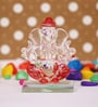 Red Polyresin Ganesha Showpiece