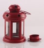 Red Metal Tea Light Holder