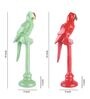 Red Polyresin Premium Parrot Figurine (Set Of 2)