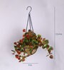 Red Artificial Hanging Begonia Creeper with Pot