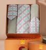 Red Assorted 144 TC Cotton Queen Size Bedsheet with 2 Pillow Covers,2 Bath Towels and 1 Box