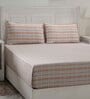 Red Assorted 144 TC Cotton Queen Size Bedsheet with 2 Pillow Covers,2 Bath Towels and 1 Box
