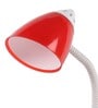Red Pvc Shade Study Lamp With Red Base