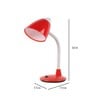Red Pvc Shade Study Lamp With Red Base