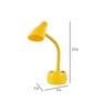 Central Red Study Lamp With ABS Plastic Base