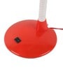 Red Pvc Shade Study Lamp With Red Base