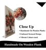 Red Red Gold Floral Bouquet Wall Embossed Original For Home Decor Painting